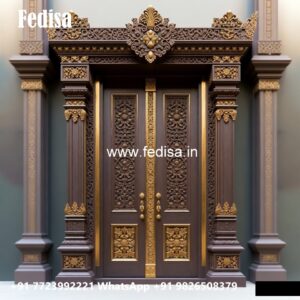 Home Entry Wooden Door Lakdi Gate Design No-8930