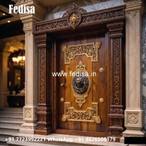 Decorative Wooden Doors Double Door Jali Design No-8940