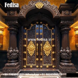 Main Door Classic Design Flush Door Laminate Design No-8969