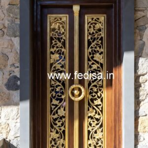 Glass Panel Classic Door New Home Door Design No-8986