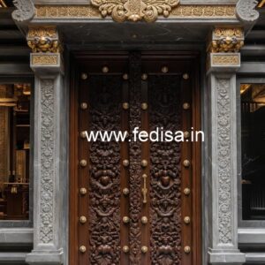 Teak Wood Door Design Sliding Main Door Design No-8998