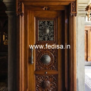 Hardwood Traditional Doors Aluminum Screen Door Design No-9002