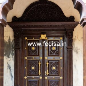Rustic Classic Door Wooden Glass Door Design For Office No-9006