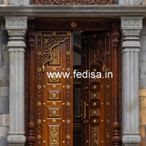 Glass Panel Classic Door Door Design Drawing No-9027