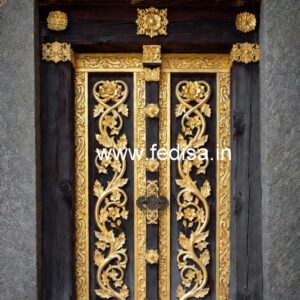 Carved Wooden Doors Pipe Door Design No-9041