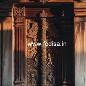 Handcrafted Wooden Door Wood Door Design 2025 No-9042