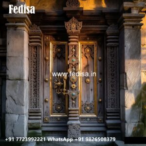 Arch Top Wooden Door Door Piling Design No-9066