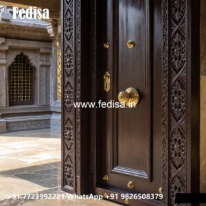 Traditional Carved Wooden Front Door Ideas Waterproof Plywood Door Design No-9099