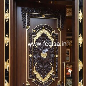 Palace Style Doors Home Mandir Door Design No-9138