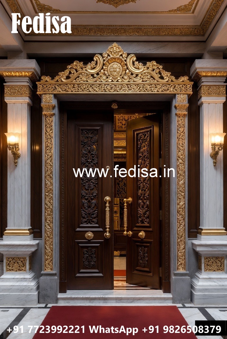 Luxury Classic Doors Safety Door Cnc Cutting Design No-9160