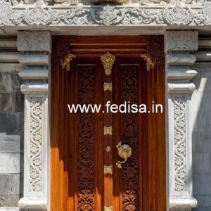 Rustic Classic Door Double Door Sunmica Design No-9170