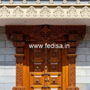 Arch Top Wooden Door Dressing Room Door Design No-9189