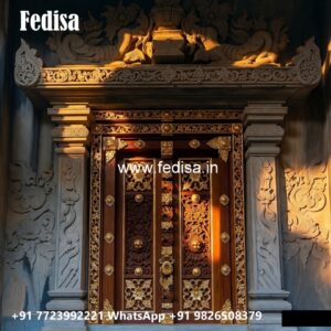 Decorative Wooden Doors Prayer Room Door Design No-9227