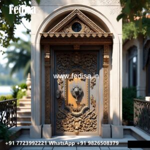 Hardwood Traditional Doors Main Gate Chokhat Design No-9248