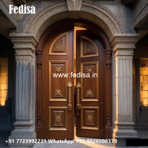 Traditional Carved Wooden Front Door Ideas Pooja Room Entrance Design No-9263