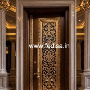 Solid Wood Classic Door Main Gate Door Design Iron No-9284