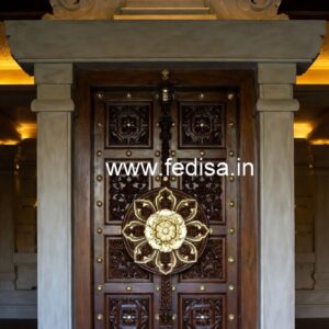 Classic Wooden Main Door Design For Home Jali Ke Palle Ki Design No-9303