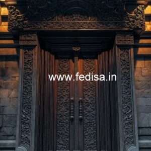 Main Door Classic Design Temple Double Door Design No-9338