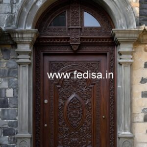 Home Entry Wooden Door Door Handle Design Antique No-9340