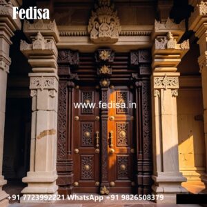 Vintage Wooden Door Molding Door Design No-9358