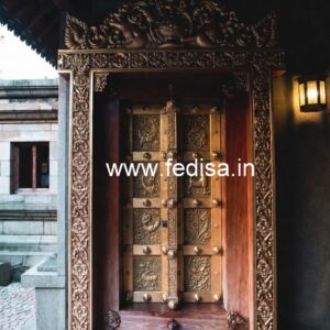 Ornate Door Design Door Grill Color No-9376