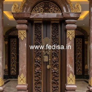 Traditional Carved Wooden Front Door Ideas Design Darvaja No-9386