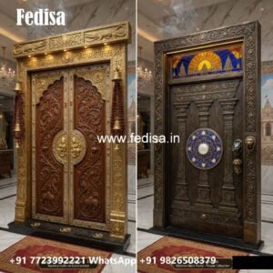 Ornate Door Design Teak Wood Single Door Design No-9458