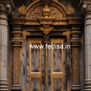 Luxury Classic Entrance Door Designs India Grill Rolling Shutter Design No-9469