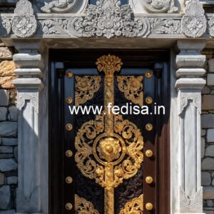 Handcrafted Wooden Door Jali Wale Door Design No-9493