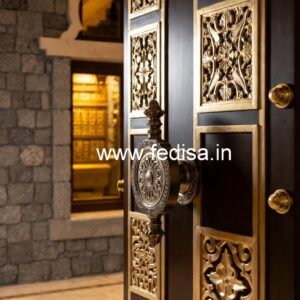 Villa Entrance Door Bedroom Balcony Door Design No-9546