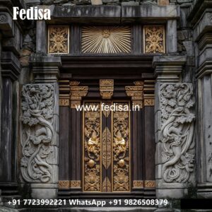 Engraved Wooden Door Aluminum Door Designs For Bedroom No-9559