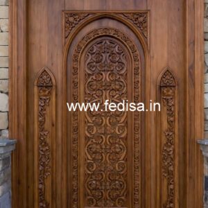 Antique Door Style Wooden Door Sunmica Design No-9566