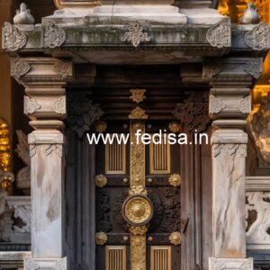 Wooden Carved Door Design Double Side Door Design No-9649