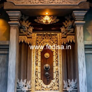 Mahogany Classic Doors Gate Room Design No-9655