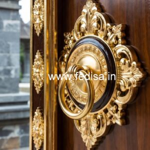 Carved Wooden Doors Main Door Chokhat No-9656