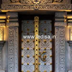 Home Entry Wooden Door Temple Wooden Door Design No-9668