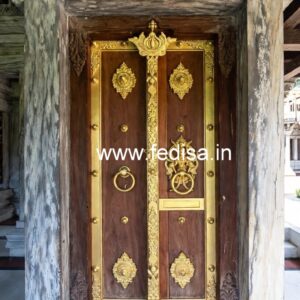 Wooden Carved Door Design Aluminum Jali Door No-9690