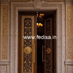 Teak Wood Door Design Flip Door Design No-9695