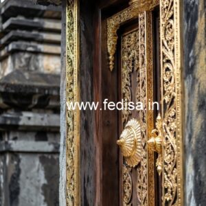 Panel Door Design Single Glass Door Design No-9720