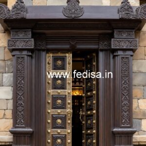 Vintage Wooden Door Designs For Houses Kitchen Entry Door Design No-9880