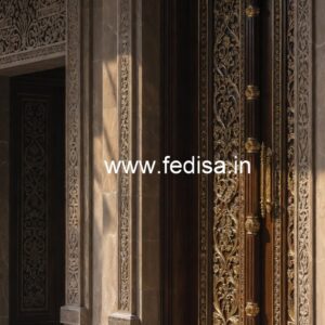 Decorative Wooden Doors Single Panel Door Design No-9883