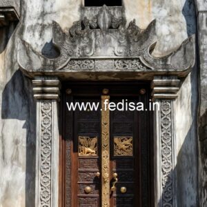 Hardwood Traditional Doors Iron Door Color Design No-9904