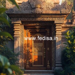 European Classic Door Main Door Groove Design No-9905