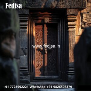Home Entry Wooden Door Living Room Glass Door Design No-9955