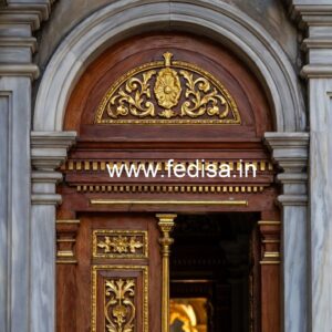 Antique Door Style Main Door Plywood Design No-10058