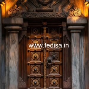 Traditional Door Design Two Door Gate Design No-10095