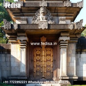 Mahogany Classic Doors Home Pooja Room Door Design No-10106