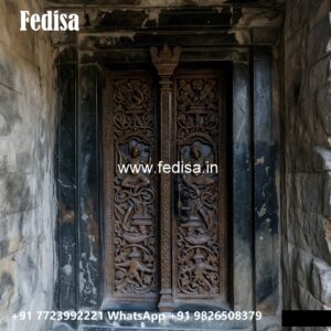 Classic Wooden Main Door Design For Home Double Door Sagwan Design No-10123