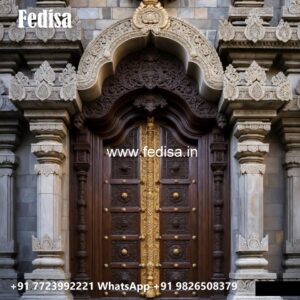 Double Door Classic Style Commercial Building Entrance Design No-10172