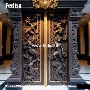 Traditional Carved Wooden Front Door Ideas Window Door Design No-10288